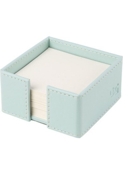 Luxury Küp Bloknotluk Suni Deri Masaüstü 10X10X5 cm 1 Adet