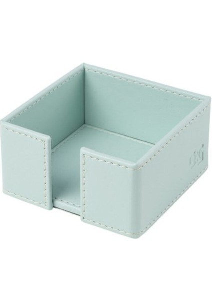 Luxury Küp Bloknotluk Suni Deri Masaüstü 10X10X5 cm 1 Adet