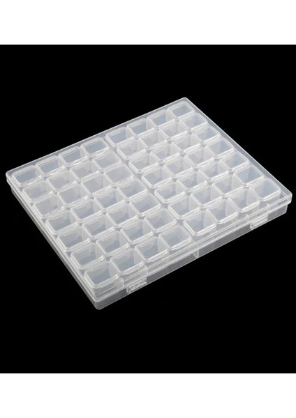 Luxury 56 Bölmeli Plastik Organizer Kutu Dikiş Kutusu Takı Kutusu Düzenleyici Kutu 1 Adet