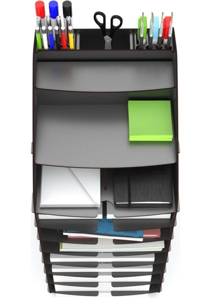 Luxury Design Otto Tower Masaüstü Organizer 10 Kat A4 Evrak Rafı 1 Adet