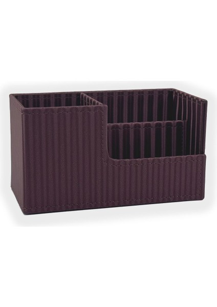 Luxury Deri Organizer Kalemlik Cosmos Bordo 20.5X12.5X10 cm 1 Adet fiyatları