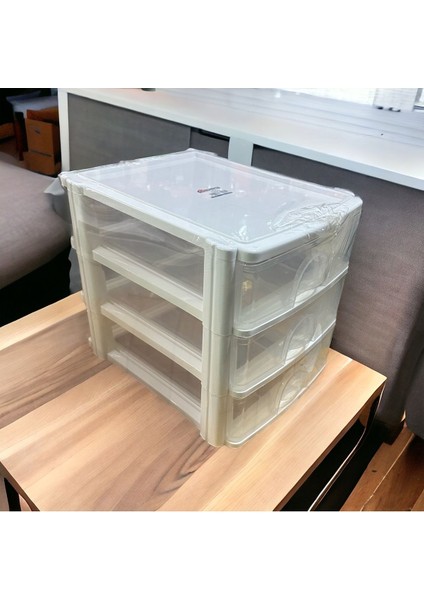 Luxury 3 Çekmeceli A4 Kağıtlık, Organizer Evrak Rafı, Dosya Rafı 1 Adet