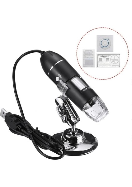 Luxury 1600X Zoom 2mp USB Dijital Mikroskop Ledli Kamera Saç Yaprak Bitki Kuyum Analizi 1 Adet