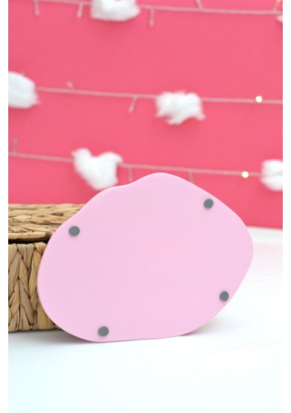 Luxury Bulutlu Pembe Organizer Tabak | Banyo Organizeri | Ofis Organizer Tepsi 1 Adet
