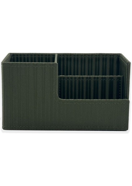 Luxury Beyoğlu Serisi Deri Organizer Kalemlik Cosmos Yeşil 11X20X9.5 cm 1 Adet modelleri