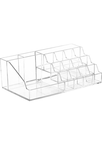 Luxury Derik ve Takı Düzenleyici Organizer- Şeffaf Kozmetik Organizer - Ruj Takı Oje Standı 3 Katlı F 1 Adet
