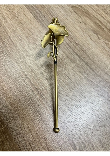 Luxury Çok Gingkolu Çubuklu Metal Mum Söndürücü-Antik Bronz 1 Adet