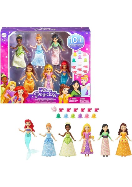 Luxury Srhtds Princess Prenses Bebekleri 6nanlı Set, Princess, Çok Renkli Desing 266450 1 Adet