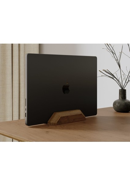 Luxury Doğal Ahşap Dikey Laptop Tutucu 1 Adet