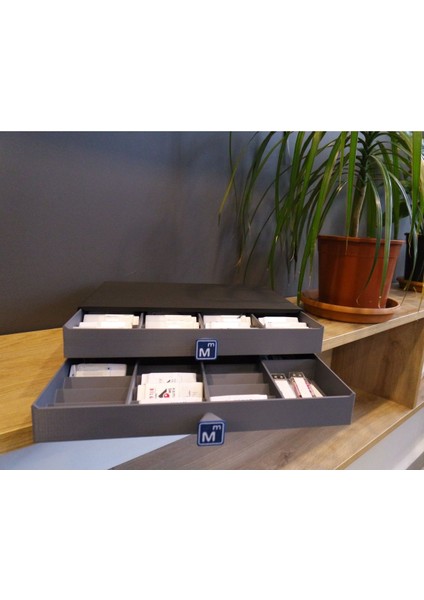 Luxury Smmm Mali Mühür 2 Çekmeceli Organizer (52 Mali Mühür) 1 Adet