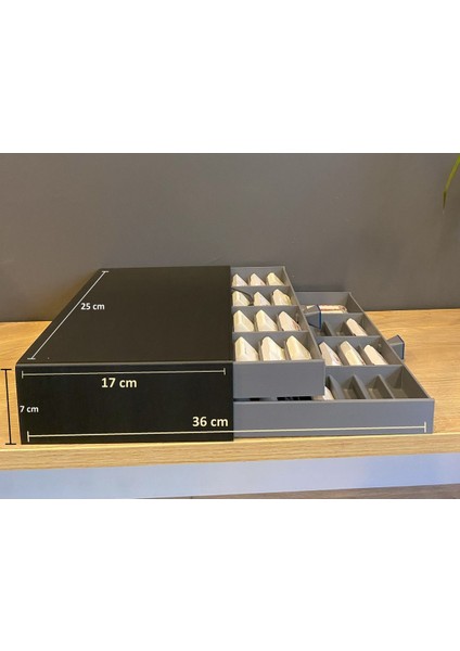 Luxury Smmm Mali Mühür 2 Çekmeceli Organizer (52 Mali Mühür) 1 Adet