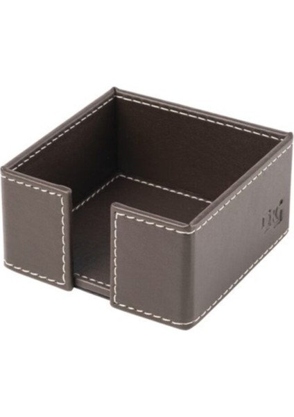 Luxury Küp Bloknotluk Suni Deri Masaüstü 10X10X5 cm 1 Adet
