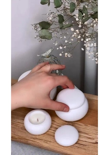 Luxury 3'lü Dekoratif Mum Seti 1 Adet fiyatları
