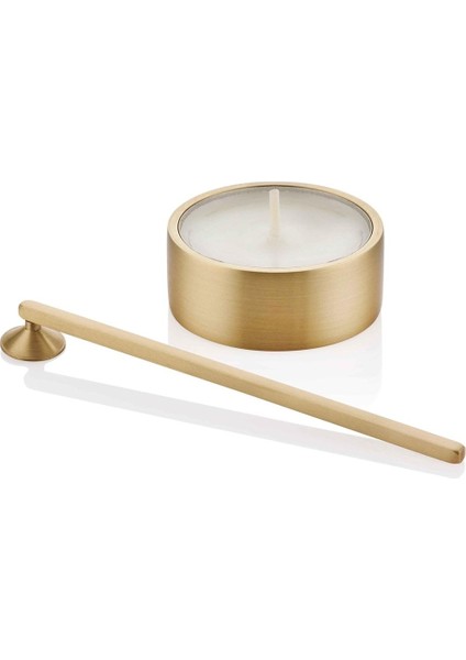 Luxury BRS0100 Brass Pirinç Mum Söndürücü & Tealight Set 1 Adet