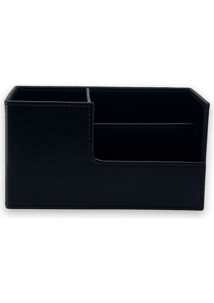 Luxury Beyoğlu Serisi Deri Organizer Kalemlik Dokulu Siyah 11X20X9.5 cm 1 Adet modelleri