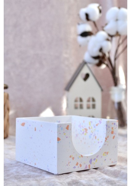 Luxury Terrazzo Bloknotluk Masaüstü Organizer 1 Adet