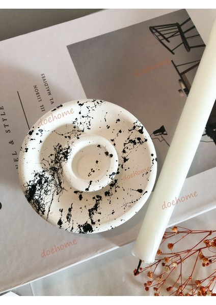 Luxury 2’li Desenli Şamdan 1 Adet