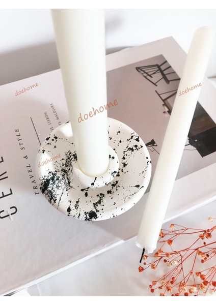 Luxury 2’li Desenli Şamdan 1 Adet