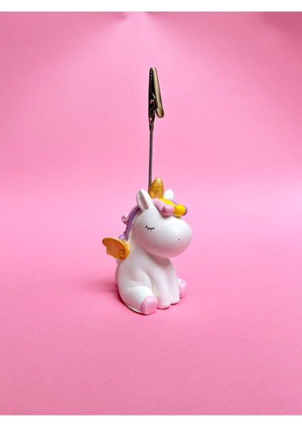 Luxury Sevimli Renkli Unicorn Tek Boynuzlu At Fotoğraf Not Tutacağı Notluk Not Tutucu 1 Adet