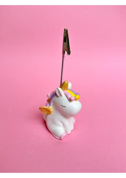 Luxury Sevimli Renkli Unicorn Tek Boynuzlu At Fotoğraf Not Tutacağı Notluk Not Tutucu 1 Adet