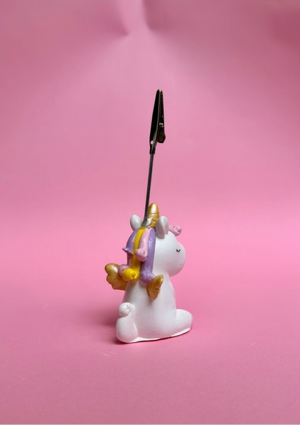 Luxury Sevimli Renkli Unicorn Tek Boynuzlu At Fotoğraf Not Tutacağı Notluk Not Tutucu 1 Adet