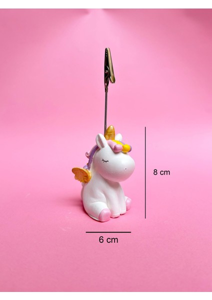 Luxury Sevimli Renkli Unicorn Tek Boynuzlu At Fotoğraf Not Tutacağı Notluk Not Tutucu 1 Adet