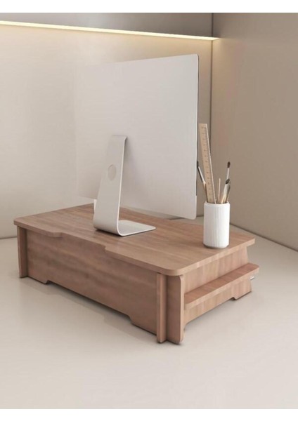 Luxury Monitör Standı, Monitör Sehpası, Monitör Yükseltici, Masa Üstü Organizer 1 Adet