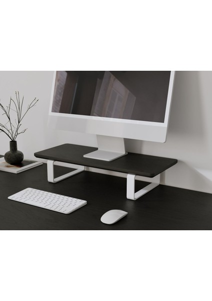 Luxury Doğal Ahşap Monitör Yükseltici Monitor Altlığı Monitör Sehpası Tek Monitör 1 Adet