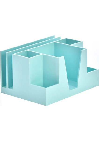 Luxury Masa Seti Kalemlik Organizer Pastel Mavi Masa Üstü Organizer 1 Adet