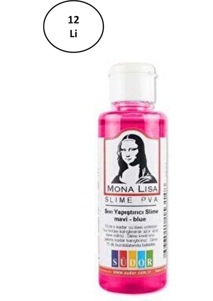 Luxury Sıvı Slime 70 ml Fosforlu Pembe 12'li 1 Adet