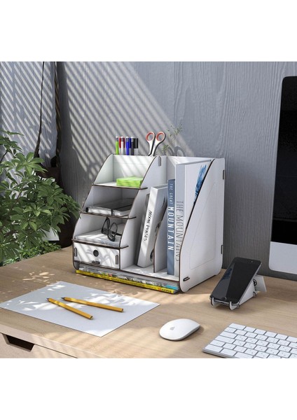 Luxury Focus Modest Çekmeceli A4 Evrak Rafı Masaüstü Organizer 1 Adet