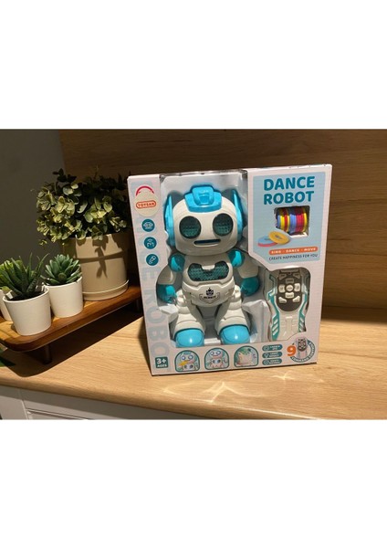 Luxury Disk Atan Dansçı Robot Kumandalı Sesli ve Işıklı Kutulu Gönderim 1 Adet