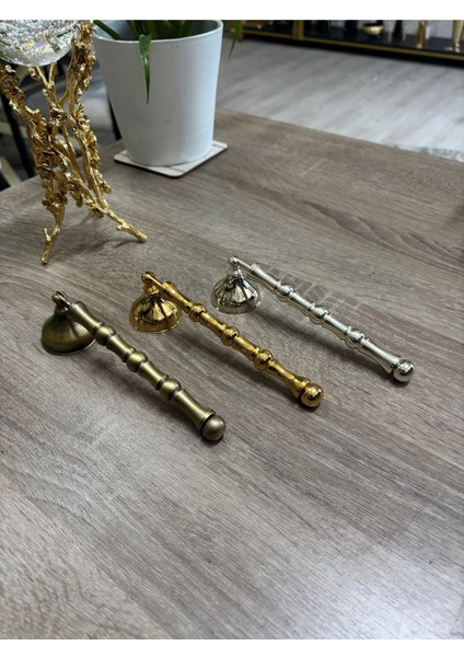 Luxury Toplu Çubuklu Mini Mum Söndürücü-Gold 1 Adet modelleri