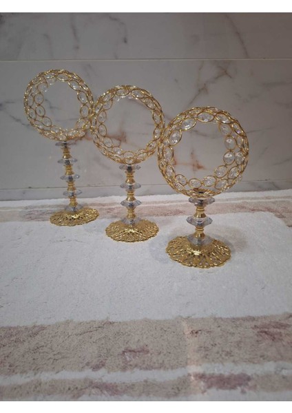 Luxury Topik 3'lü Şamdan 1 Adet