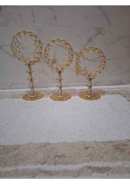 Luxury Topik 3'lü Şamdan 1 Adet