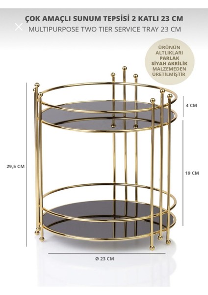Luxury Ege Home Iki Katlı Organizer 1 Adet