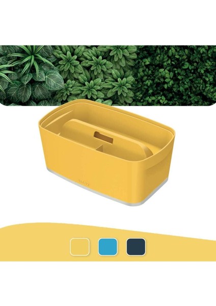 Luxury Mybox Cosy Small Ofis Düzenleyici Tepsili - Kapaklı Saklama Kabı - Sarı 1 Adet fırsatları