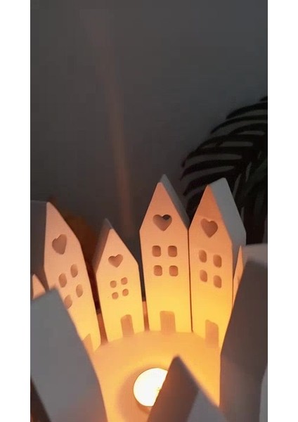 Luxury Dekoratif Mumluk Ev Set Dekorasyon Ev Hediyelik Şamdan Mum Candle Noel Yılbaşı Hediyesi 1 Adet