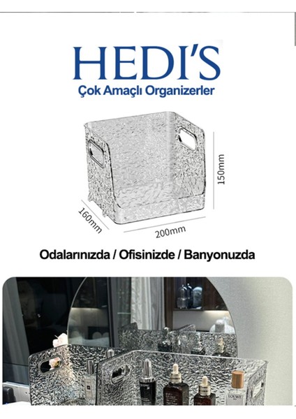 Luxury Çok Amaçlı Organizatör Kitap Makyaj Takı Düzenleyici 1 Adet fırsatları