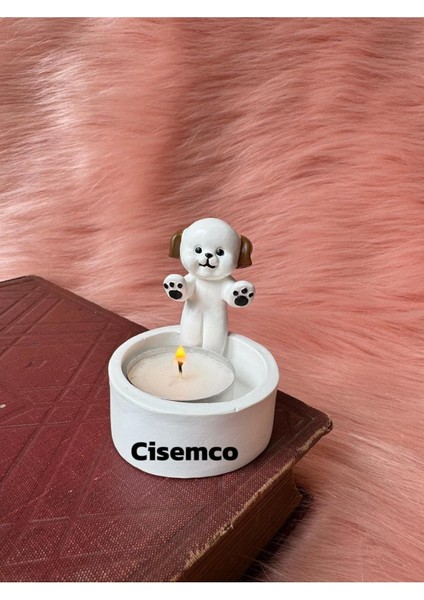 Luxury Üşüyen Köpek Dekoratif Tealight Mumluk Peluş Anahtarlık Hediyedir 1 Adet fiyatları