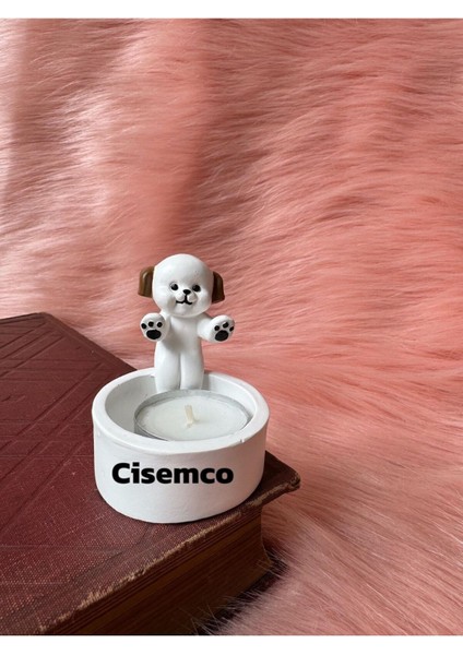 Luxury Üşüyen Köpek Dekoratif Tealight Mumluk Peluş Anahtarlık Hediyedir 1 Adet fırsatları