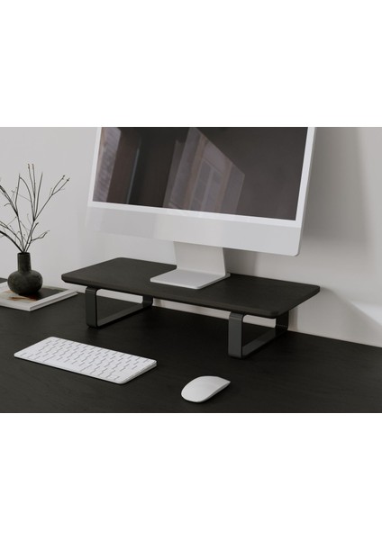 Luxury Doğal Ahşap Monitör Yükseltici Monitor Altlığı Monitör Sehpası Tek Monitör 1 Adet