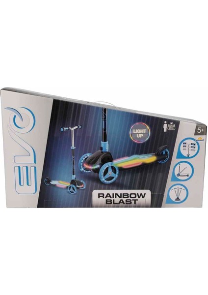Luxury 3 Tekerlekli Katlanabilir Rainbow Blast Işıklı Scooter 1 Adet