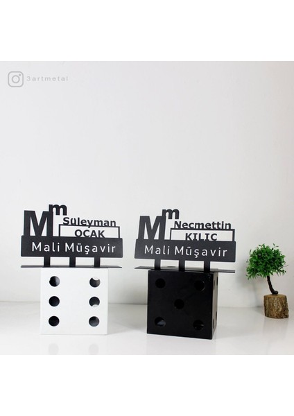 Luxury Mali Müşavir Isimlik - Muhasebeci Isimlik - Kişiye Özel Metal Isimlik 1 Adet