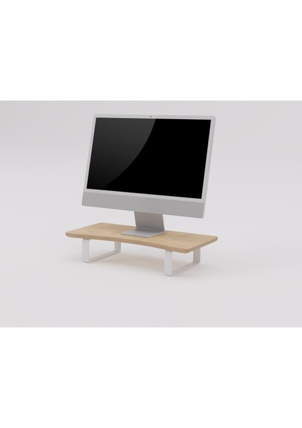 Luxury Doğal Ahşap Monitör Yükseltici Monitor Altlığı Monitör Sehpası Curve Tek Monitör 1 Adet fiyatları