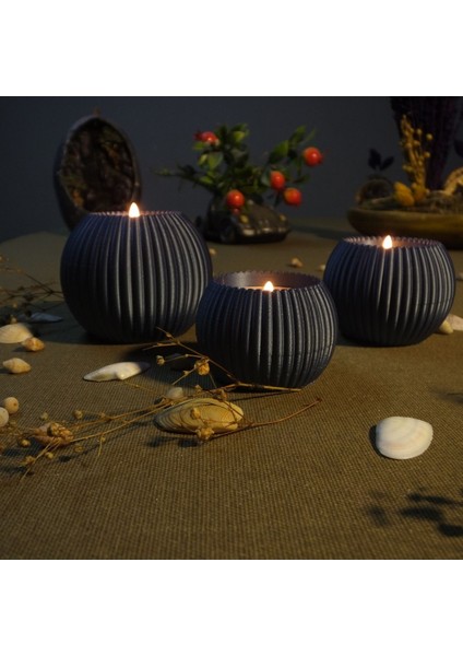 Luxury Tasarım - Modern - Tealight Mumluk - Dekoratif Eviniz Için Hediyelik Mumluk Set 1 Adet