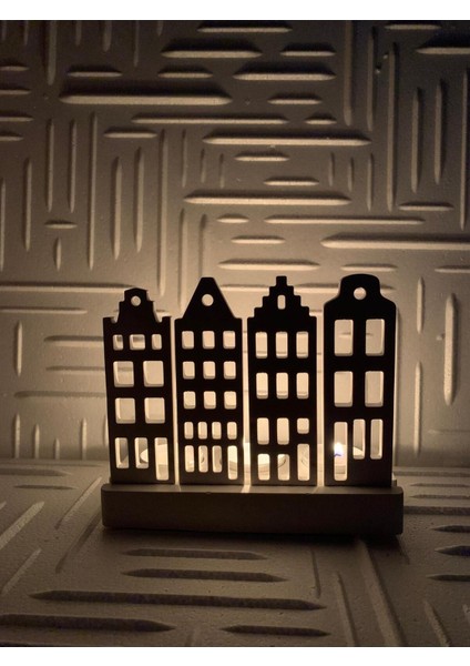 Luxury Amsterdam Houses Mumluk 4'lü 1 Adet modelleri
