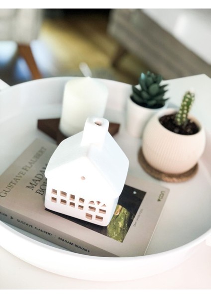 Luxury Dekoratif Seramik Ev Mumluk 1 Adet
