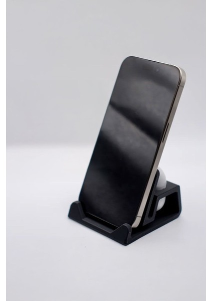 Luxury Minimalist Telefon ve Airpods Standı – Masa Üstü Düzenleyici & Organizeri 1 Adet
