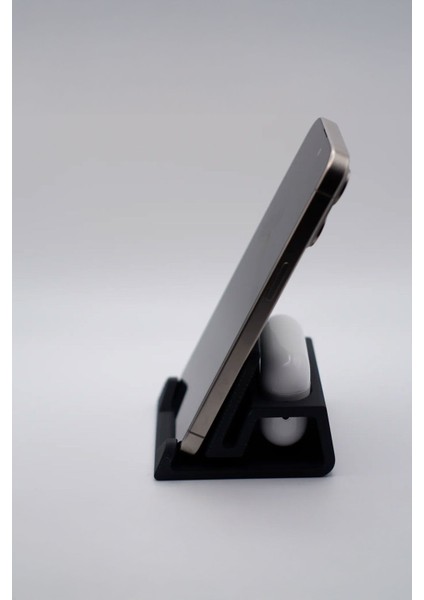 Luxury Minimalist Telefon ve Airpods Standı – Masa Üstü Düzenleyici & Organizeri 1 Adet modelleri